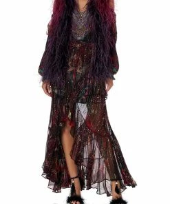 Camilla EBoutique (US) MAXI SKIRT WITH DOUBLE FRILL ROCKET WOMAN Sale Clothing