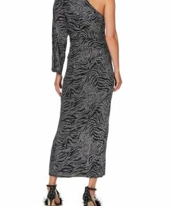 Camilla EBoutique (US) ONE SHOULDER JERSEY DRESS SOLID BLACK