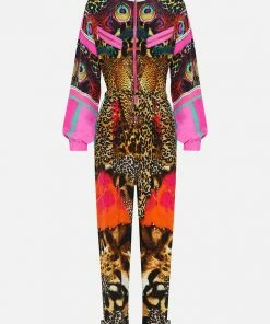 Camilla EBoutique (US) PANELLED DRAWSTRING ZIP JUMPSUIT XANADU RISING Sale Clothing