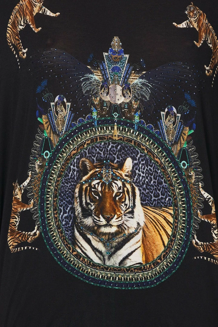 Camilla EBoutique (US) LOOSE FIT ROUND NECK TEE DRIPPING IN DECO