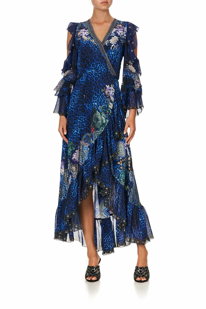 Camilla EBoutique (US) Up To 30% Off RUFFLE SLEEVE WRAP DRESS CAMDEN MOON