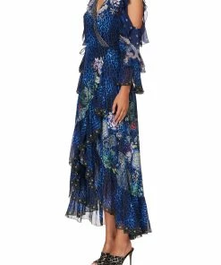 Camilla EBoutique (US) Up To 30% Off RUFFLE SLEEVE WRAP DRESS CAMDEN MOON