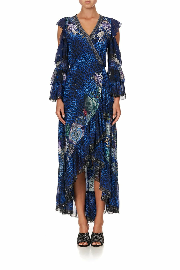 Camilla EBoutique (US) Up To 30% Off RUFFLE SLEEVE WRAP DRESS CAMDEN MOON