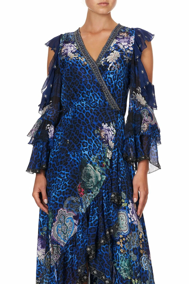 Camilla EBoutique (US) Up To 30% Off RUFFLE SLEEVE WRAP DRESS CAMDEN MOON