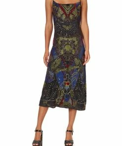 Camilla EBoutique (US) EMBELLISHED LONG BIAS SLIP WONDER WOMAN