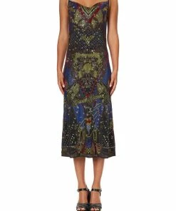 Camilla EBoutique (US) EMBELLISHED LONG BIAS SLIP WONDER WOMAN