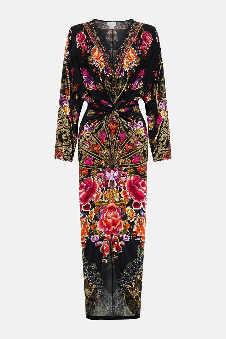 Camilla EBoutique (US) Clothing LONG SPLIT FRONT TWIST DRESS DANCE WITH DUENDE