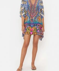 Camilla EBoutique (US) Clothing SHORT LACE UP KAFTAN LUCKY CHARMS