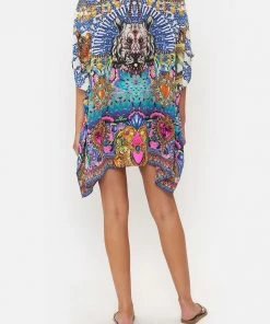 Camilla EBoutique (US) Clothing SHORT LACE UP KAFTAN LUCKY CHARMS