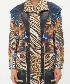 Camilla EBoutique (US) DRAWSTRING PANELLED JACKET NATURAL INSTINCT