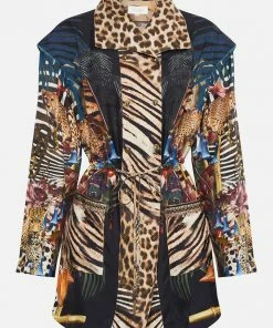 Camilla EBoutique (US) DRAWSTRING PANELLED JACKET NATURAL INSTINCT