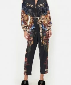 Camilla EBoutique (US) DRAWSTRING ZIP JUMPSUIT NATURAL INSTINCT Clothing