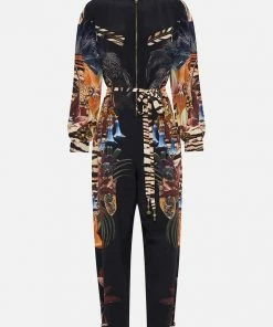 Camilla EBoutique (US) DRAWSTRING ZIP JUMPSUIT NATURAL INSTINCT Clothing