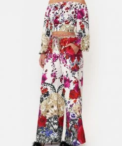 Camilla EBoutique (US) SHIRRED WAIST TOP REIGN OF ROSES