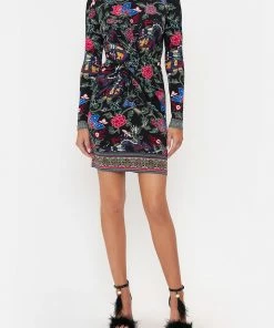 Camilla EBoutique (US) CROSS FRONT MINI DRESS TWILIGHTS TOKEN