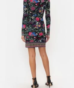 Camilla EBoutique (US) CROSS FRONT MINI DRESS TWILIGHTS TOKEN