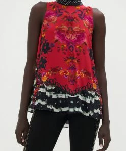 Camilla EBoutique (US) HIGH NECK TOP WITH BACK NECK TIE VIEW FROM THE VEIL