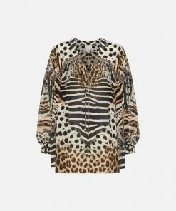 Camilla EBoutique (US) Clothing BLOUSON BLOUSE WITH NECK TIE FOR THE LOVE OF LEO