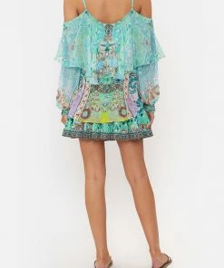 Camilla EBoutique (US) DROP SHOULDER RUFFLE BLOUSE TURN BACK TIME