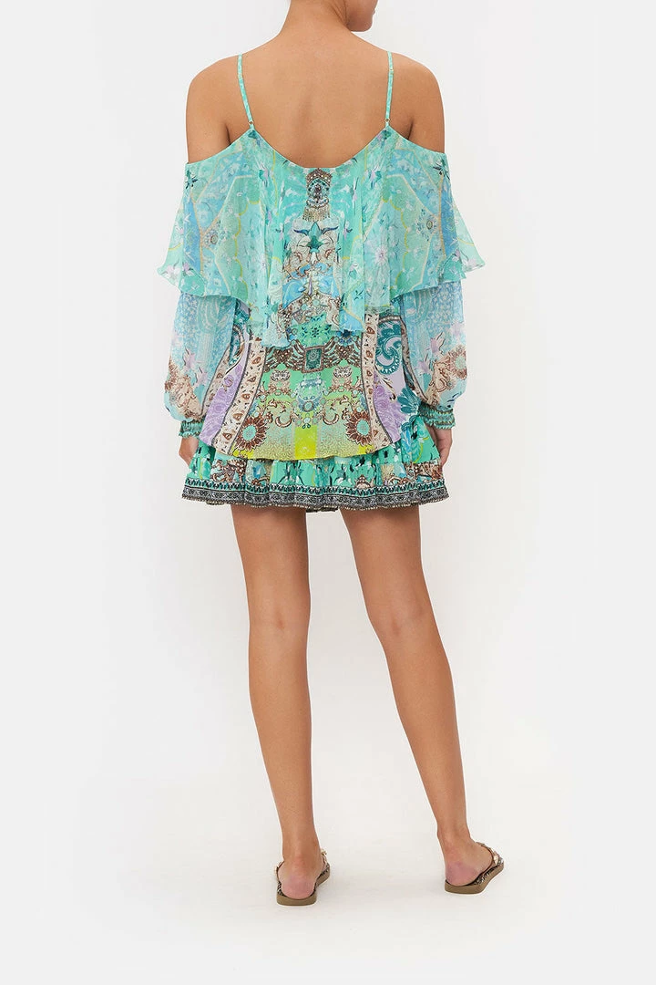 Camilla EBoutique (US) DROP SHOULDER RUFFLE BLOUSE TURN BACK TIME