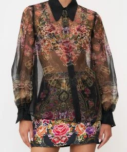 Camilla EBoutique (US) CURVED COLLAR BLOUSE DANCE WITH DUENDE Clothing