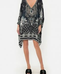 Camilla EBoutique (US) Clothing SHORT KAFTAN WITH CUFF ANIMAL ANARCHY