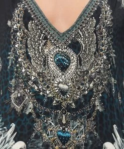 Camilla EBoutique (US) Clothing SHORT KAFTAN WITH CUFF ANIMAL ANARCHY