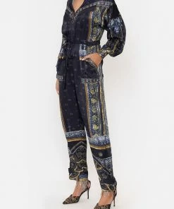 Camilla EBoutique (US) New Arrivals DRAWSTRING ZIP JUMPSUIT FOREVER FAMILY