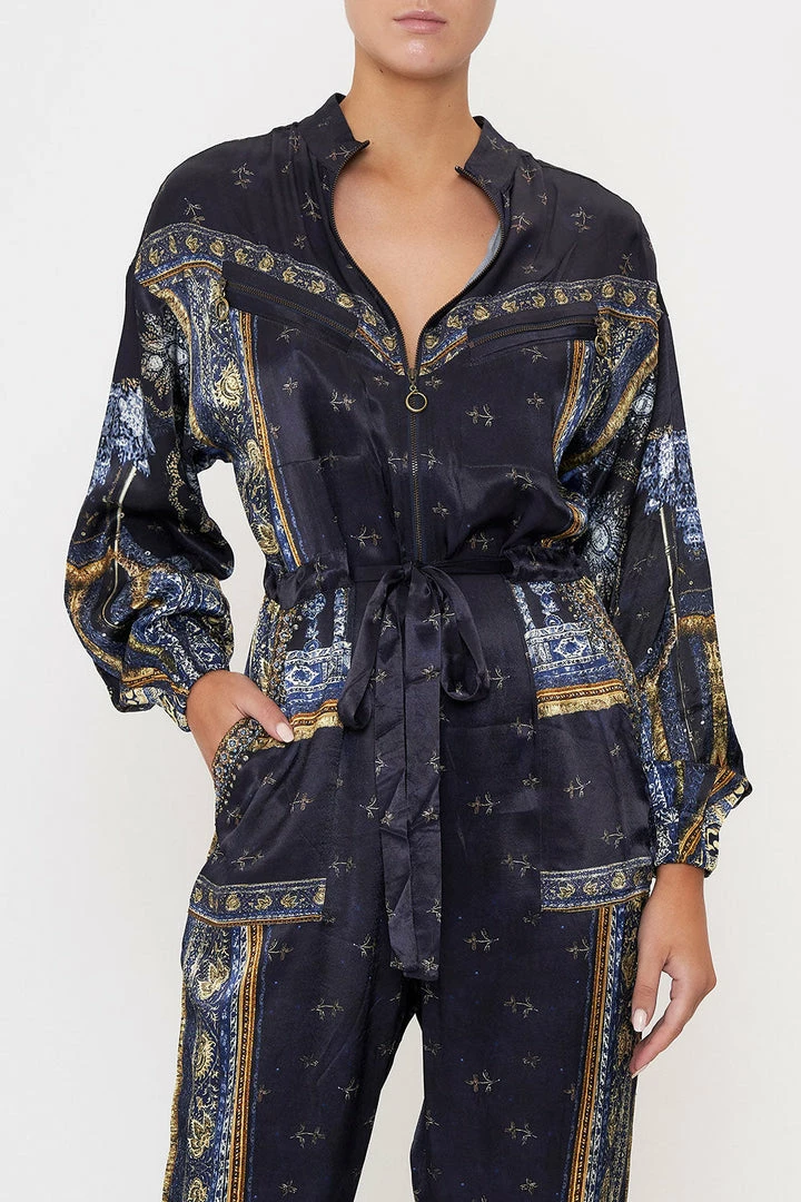 Camilla EBoutique (US) New Arrivals DRAWSTRING ZIP JUMPSUIT FOREVER FAMILY