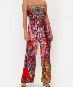 Camilla EBoutique (US) TIE WAIST STRAPLESS JUMPSUIT ARTESANIA MANIA Clothing