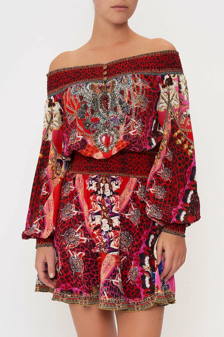 Camilla EBoutique (US) OFF SHOULDER SHORT DRESS ARTESANIA MANIA