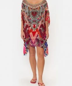 Camilla EBoutique (US) Clothing SHORT ROUND NECK KAFTAN ARTESANIA MANIA