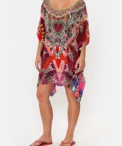 Camilla EBoutique (US) Clothing SHORT ROUND NECK KAFTAN ARTESANIA MANIA