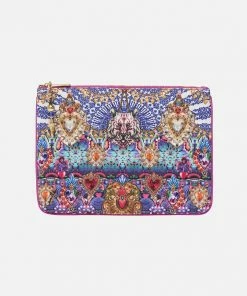 Camilla EBoutique (US) Accessories SMALL CANVAS CLUTCH LUCKY CHARMS