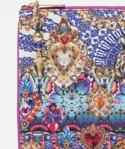 Camilla EBoutique (US) Accessories SMALL CANVAS CLUTCH LUCKY CHARMS