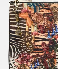 Camilla EBoutique (US) SMALL CANVAS CLUTCH NATURAL INSTINCT Accessories