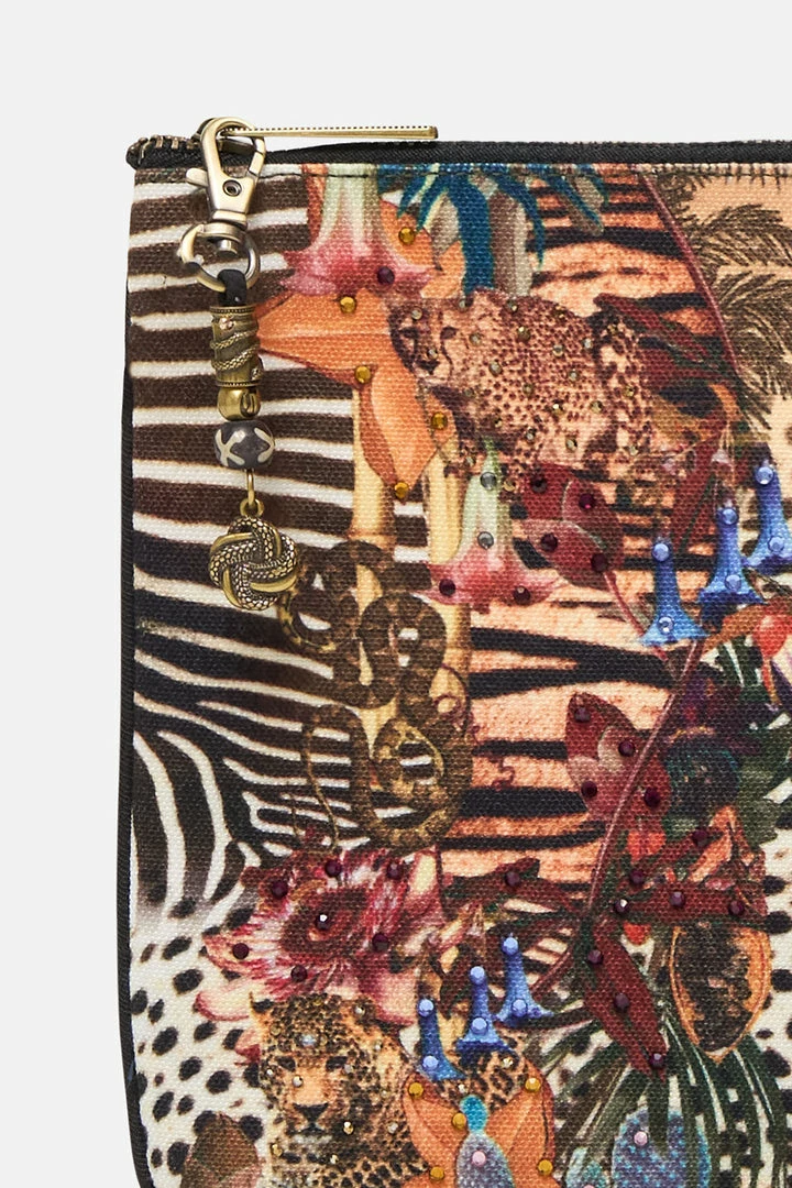 Camilla EBoutique (US) SMALL CANVAS CLUTCH NATURAL INSTINCT Accessories