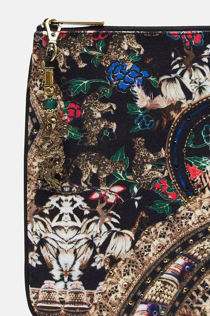 Camilla EBoutique (US) SMALL CANVAS CLUTCH HOLLYWOOD HEIST Accessories