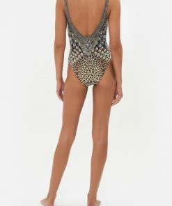 Camilla EBoutique (US) Swimwear DEEP V NECK ONE PIECE ORDER OF DISORDER