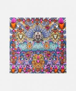 Camilla EBoutique (US) Accessories LARGE SQUARE SCARF LUCKY CHARMS