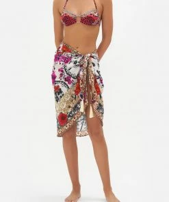 Camilla EBoutique (US) Swimwear SHORT TASSEL SARONG REIGN OF ROSES