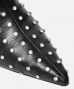 Camilla EBoutique (US) LOW HEEL BUCKLE BOOT SOLID BLACK