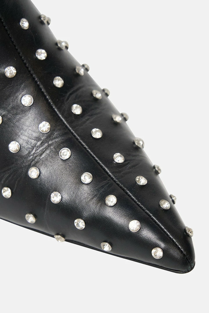 Camilla EBoutique (US) LOW HEEL BUCKLE BOOT SOLID BLACK