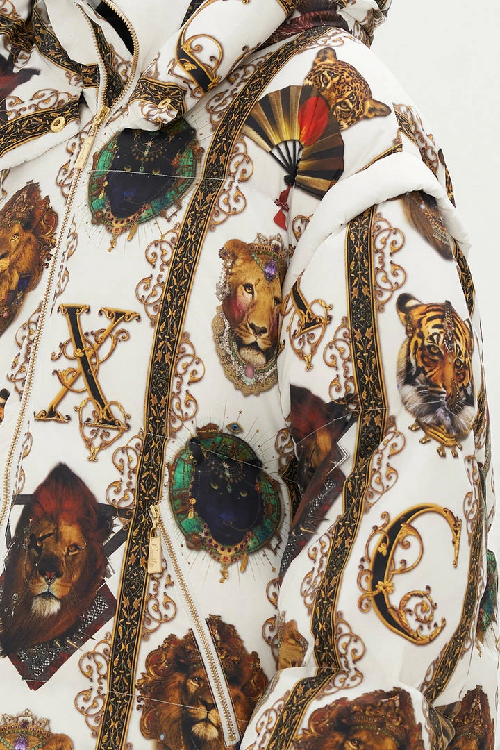 Camilla EBoutique (US) HOODED PUFFER JACKET REIGN OF ROSES