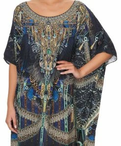 Camilla EBoutique (US) ROUND NECK KAFTAN DRIPPING IN DECO