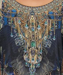 Camilla EBoutique (US) ROUND NECK KAFTAN DRIPPING IN DECO