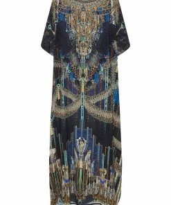 Camilla EBoutique (US) ROUND NECK KAFTAN DRIPPING IN DECO