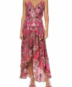 Camilla EBoutique (US) DRAPED FRONT WRAP DRESS PALISADES PAISLEY Sale Clothing