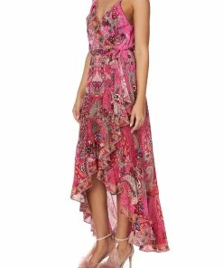 Camilla EBoutique (US) DRAPED FRONT WRAP DRESS PALISADES PAISLEY Sale Clothing