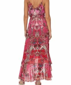 Camilla EBoutique (US) DRAPED FRONT WRAP DRESS PALISADES PAISLEY Sale Clothing